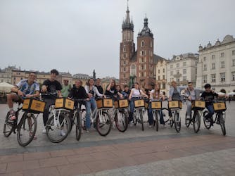 Tour in bici di 2 ore della città vecchia di Cracovia
